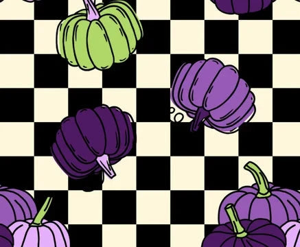 Pumpkin with Checkered