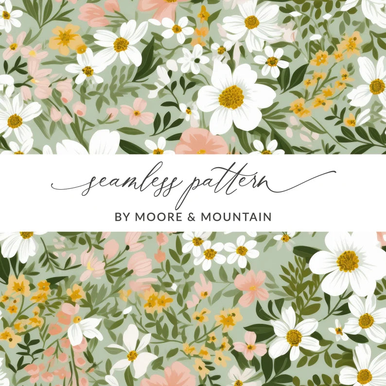 Sage Green Ditsy Floral