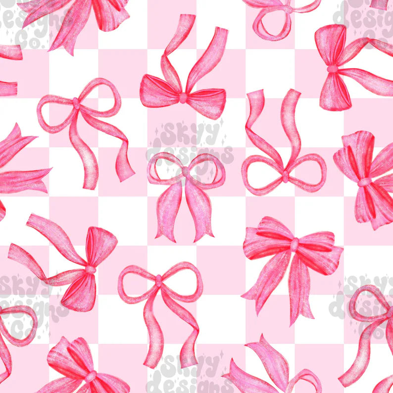 Checkered girly bows